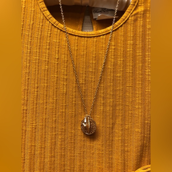 NWT! Girl’s Dress; Rare Editions; Necklace Accessory; Skirt Panels; Keyhole Back - Picture 4 of 9